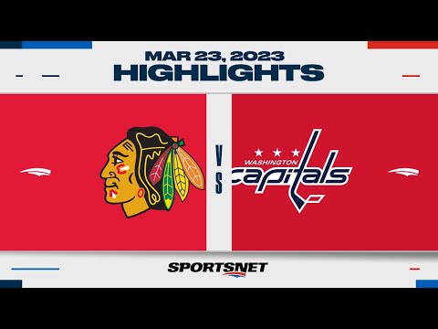 NHL Highlights | Blackhawks vs. Capitals - March 23, 2023