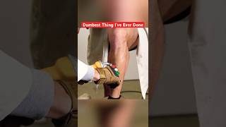 The Angle Grinder Took A Chunk Of My Flesh… #shorts #funny #science