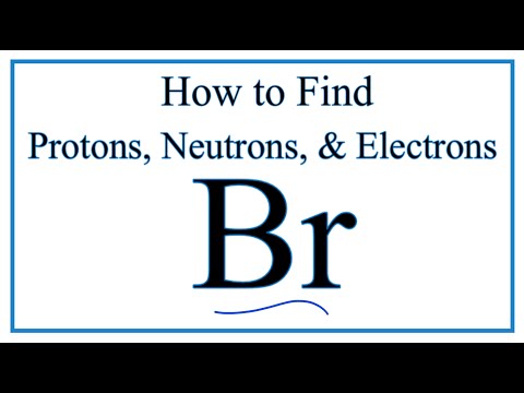 How to find the Number of Protons, Electrons, Neutrons for Bromine (Br)