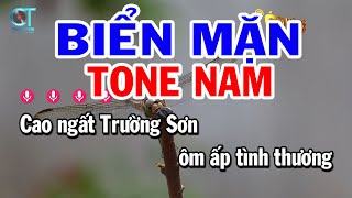 Karaoke Biển Mặn Tone Nam ( Am ) Nhạc Sống Tuấn Cò