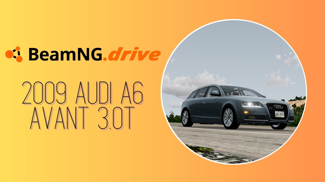 2009 Audi A6 Avant 3.0T Test Drive (BeamNG)