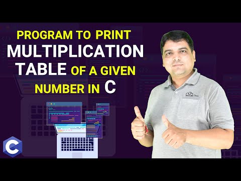C Program to Print Multiplication Table of a Given Number