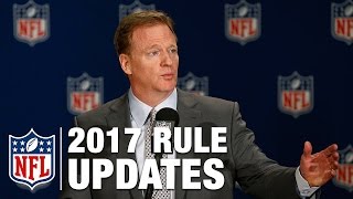 2017 Rules Update Press Conference with Roger Goodell, Dean Blandino, and Rich McKay | NFL