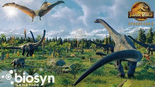 Biosyn sanctuary  Valley of the dinosaurs, Jurassic world evolution