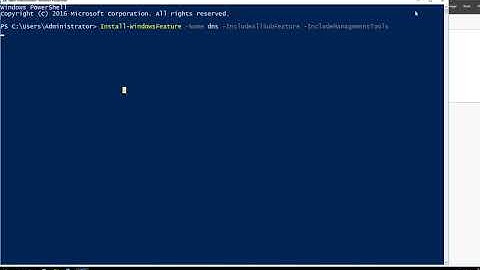 How to install and uninstall DNS roles in windows server 2016 using PowerShell commands