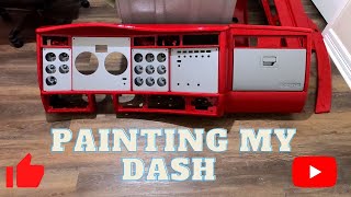 HOW TO CUSTOMIZE YOUR SEMI TRUCK DASH! (PAINTING MY TRUCK DASH)