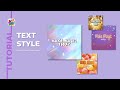 Text style in photo studio app  photo manipulation  tutorial