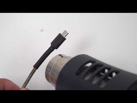 HOT TO REPAIR USB CABLE WITH HEAT SHRINK TUBE