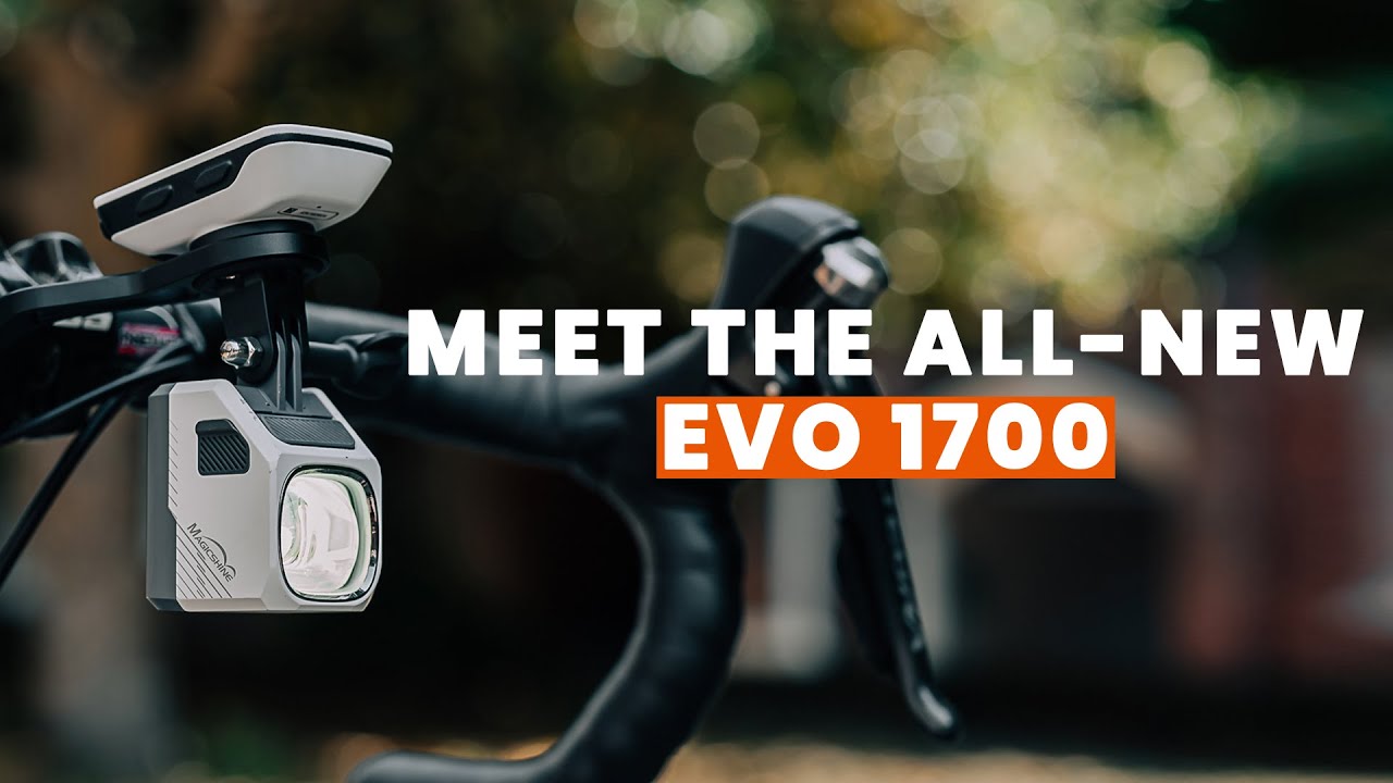 Powerful DUAL BEAM Gravel / Road Bike Light: Magicshine EVO1700 