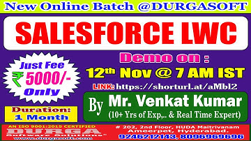 SALESFORCE LWC Online Training @ DURGASOFT