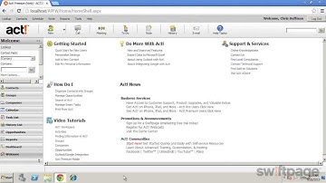 Feature Tour: Web: Navigating the Workspace (Act! Tutorial)