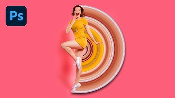 Circular Pixel Stretch Effect in Adobe Photoshop / photoshop Tutorial