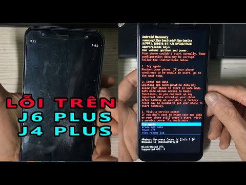 Lỗi màn hình đen và dừng lại ở Android Recovery trên điện thoại Samsung Galaxy J6 Plus và J4 Plus