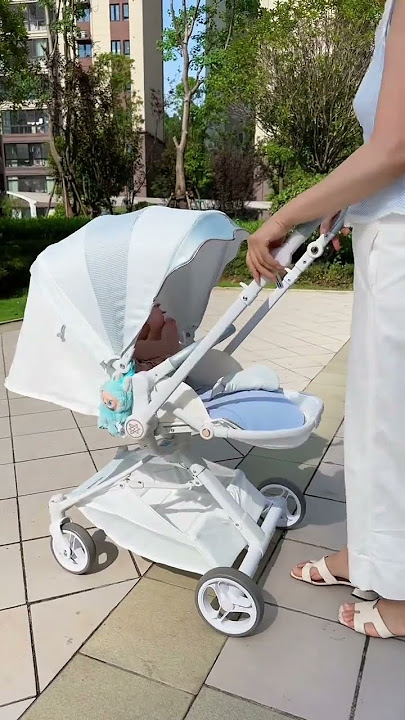 When taking the baby out, the main thing is to set up a sun protection barrier.