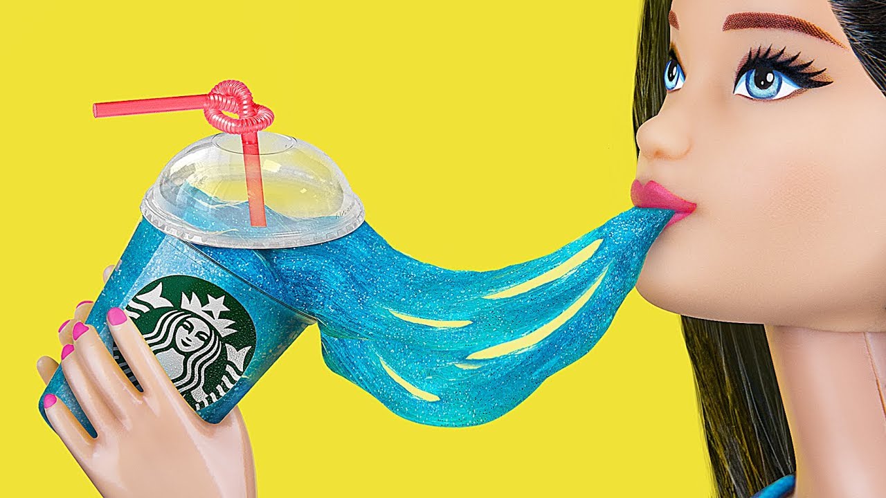 10 DIY FAZENDO O MENOR SLIME DO MUNDO / ARTESANATOS E TRUQUES COM A BONECA BARBIE camera iphone 8 plus apk