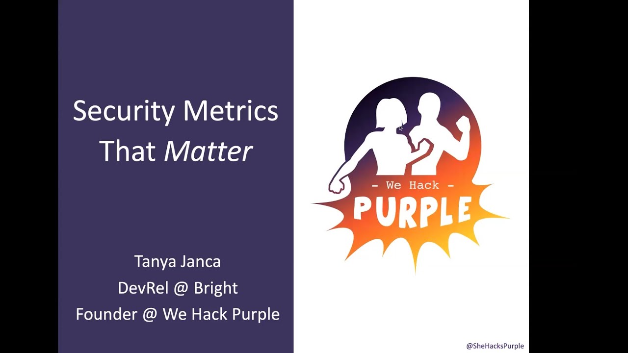 Security Metrics That Matter – with Tanya Janca | PBC Guest Presentation