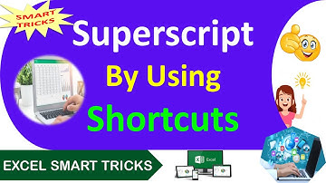 Superscript By Using Shortcuts - #exceltricks