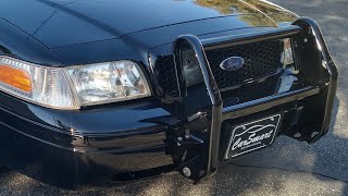 Crown Victoria police interceptor push bumper Mount installation