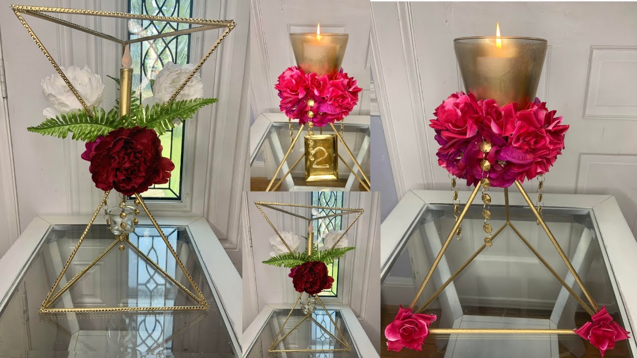 Dollar Tree DIY Centerpieces Elegant and cheap/Craft wood centerpieces