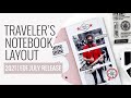 Traveler&#39;s Notebook Layout 2021 | DT Everyday Explorers July Release