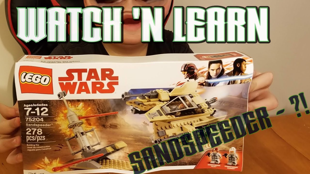 LEGO Star Wars SandSpeeder 75204 High Speed Build & Review!