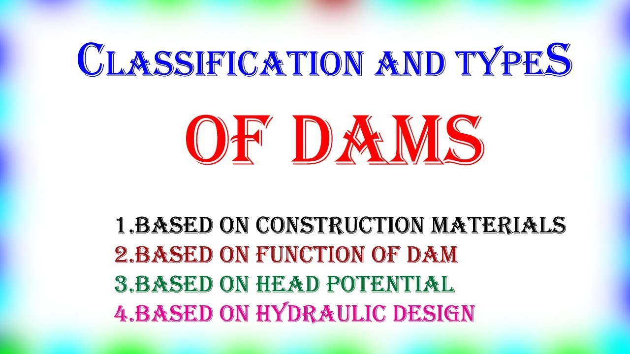 TypeS Of Dam Structure Based On Construction Material, Function