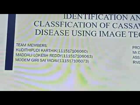 Identification and Classification of Cassava plant Disease using Image Processing