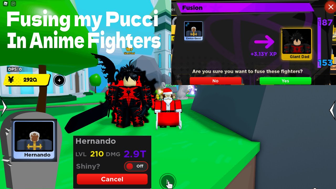 FUSING MY RARE DIVINE PUCCI IN ANIME FIGHTERS