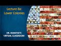 Lecture 8a - Lower Colonies