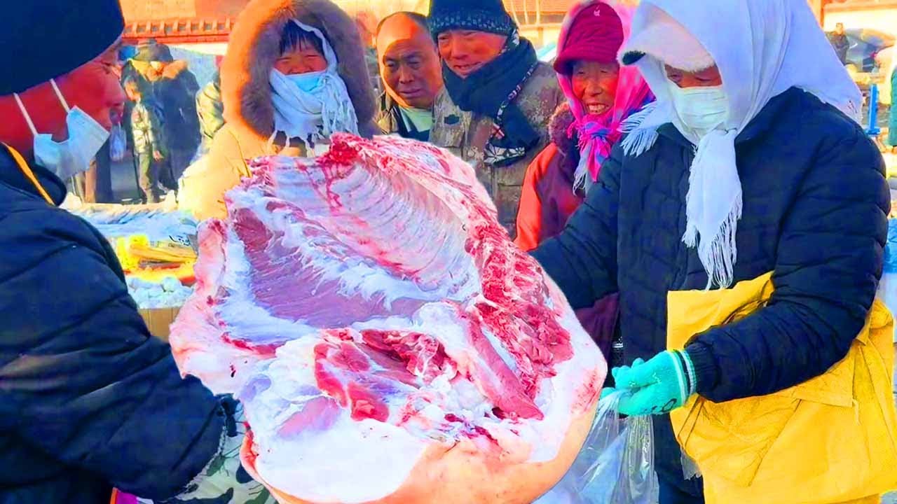 老孟賣豬肉遇上豪橫大哥，這哥們一下買了五十斤，老孟今天厲害了！ 【老孟立福vlog】