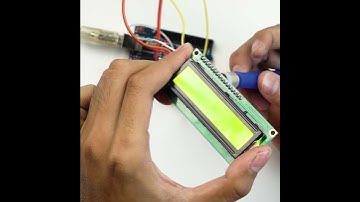 LCD 1602 kèm module I2C màu xanh lá #Shorts