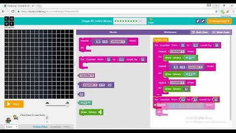 Code.org Course 4, Stage 18, Puzzle 8 to 11 