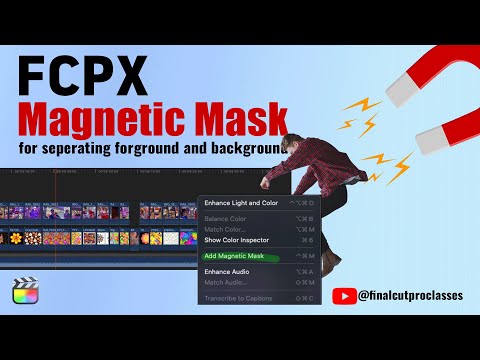 Final Cut Pro Magnetic Mask Tutorial | Separate Foreground Vs Background Easily #finalcutpro #fcpx