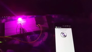 RGB led with HC-05 Bluetooth module and Arduino by voice commands !