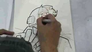 Botcon 2009: Nick Roche sketches HotRod