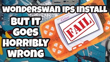 Failing the Wonderswan: IPS Backlight Gone Wrong