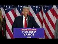 Trump claims a 'powerful mandate' in election night speech, calls for the nation to 'unite'