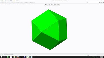 Creo Tutorial - Cuboctahedron Geometry Construction