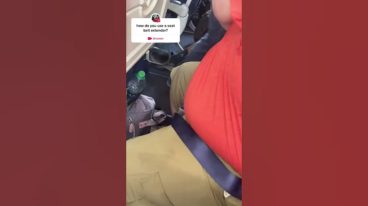 How to use a seatbelt extender #seatbelt #howto #plussizetravel #traveling