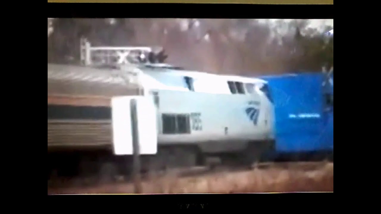 Amtrak Train Hits Truck In Halifax, North Carolina - YouTube