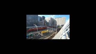 783系・発車・885系・入線・博多駅屋上駐車場(Departing line, Incoming line, Hakata station rooftop parking lot)