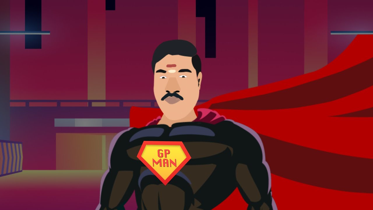 GP.Muthu | SUPERMAN VERSION ( GP MAN ) | #spoof #gpmuthu #cartoon - YouTube