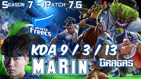 AFs MaRin GRAGAS vs RUMBLE Top - Patch 7.6 KR Ranked