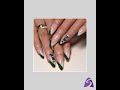 Clover Green French Tip Press-On Nails (24pcs) – Long Almond