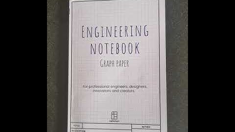 An Engineering Notebook filled with Engineering Drawing Templates