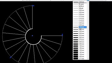 How to draw circular stair by Auto Cad
