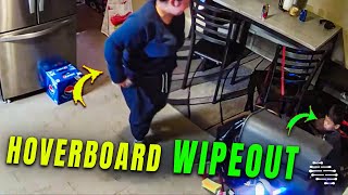 Boy Wipeout Trying Out His Older Brother’s Hoverboard