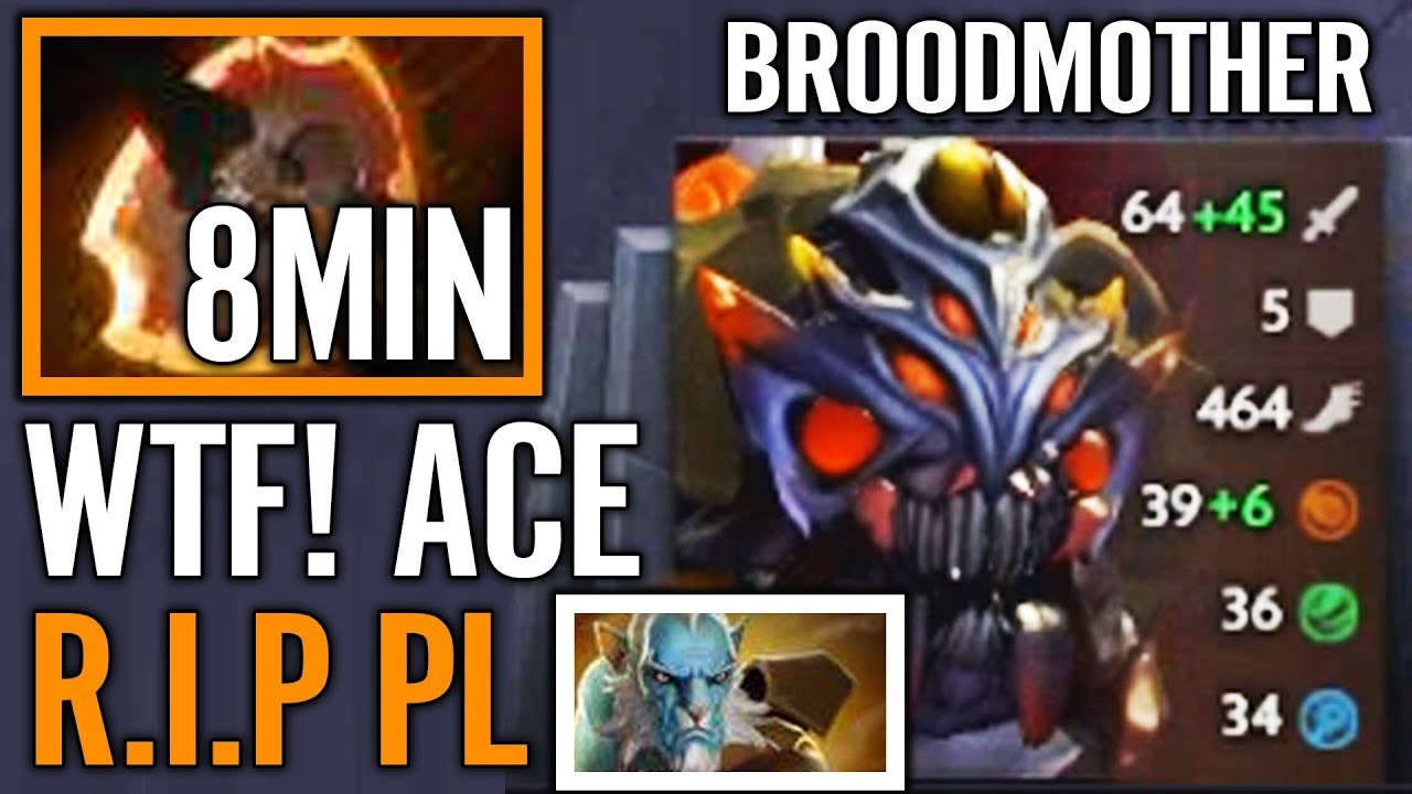 8Min BF ACE Broodmother Battle Fury Counter PL So EAsy Dota 2 Pro Gameplay