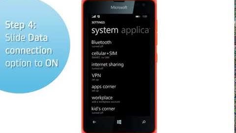 Microsoft Lumia 532: Turn on/off data services