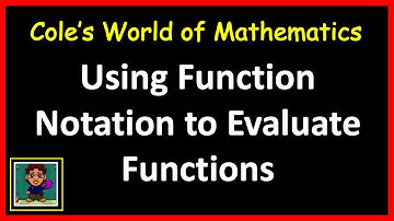 Using Function Notation to Evaluate Functions in Algebra 1 and College Algebra